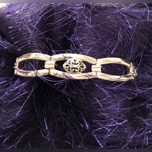 Napier Stretch Silver Tone w/Black Accents Bracelet - Picture 6 of 8